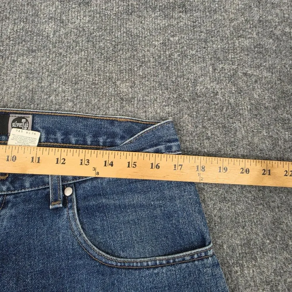 Vintage Levis Jeans Mens 34x30 SilverTab Baggy Relaxed Blue Y2K Made USA 90s